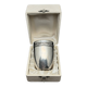 White metal (silverware) cup in its original box