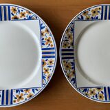 8 assiettes en faïence de Badonviller