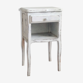 Patinated bedside table