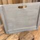 Old patinated washerwoman tray and its beater