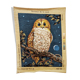Vintage tapestry "The watchman" with cross stitch. In perfect condition.