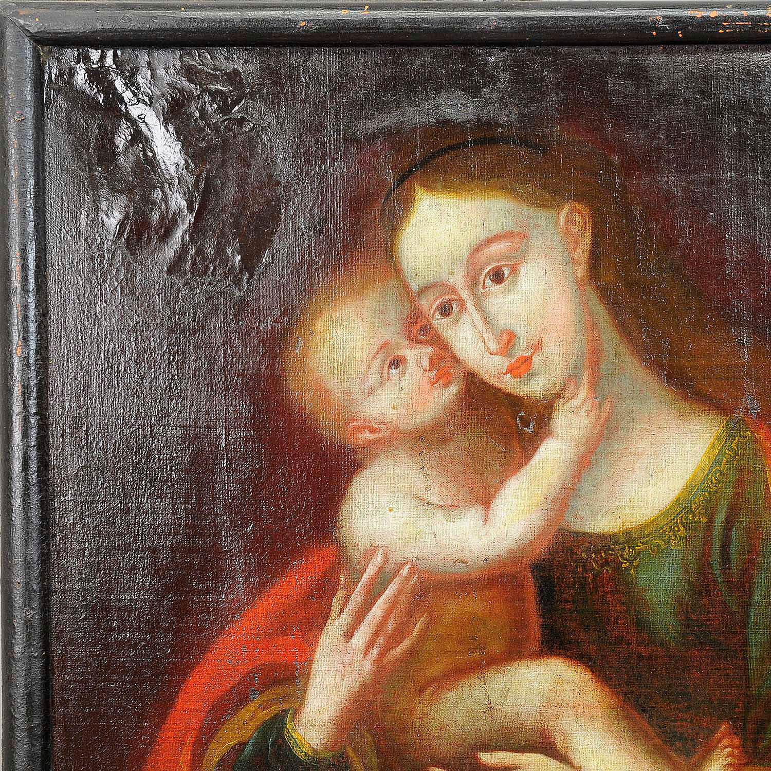 Oil painting miraculous image of Innsbruck Mary with child after Cranach