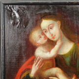 Oil painting miraculous image of Innsbruck Mary with child after Cranach