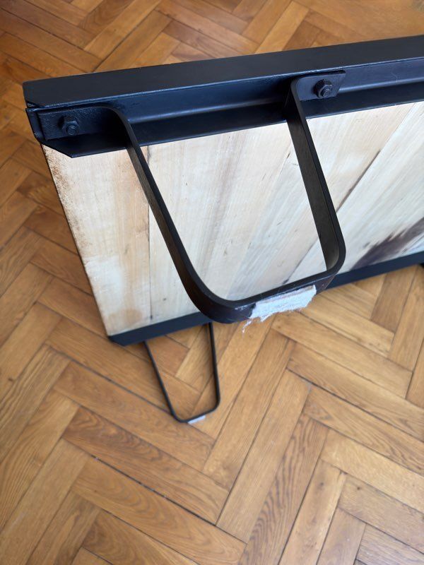 Industrial coffee table type SNCF pallet
