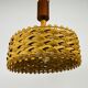 Wooden suspension lamp, Sweden, 1960s