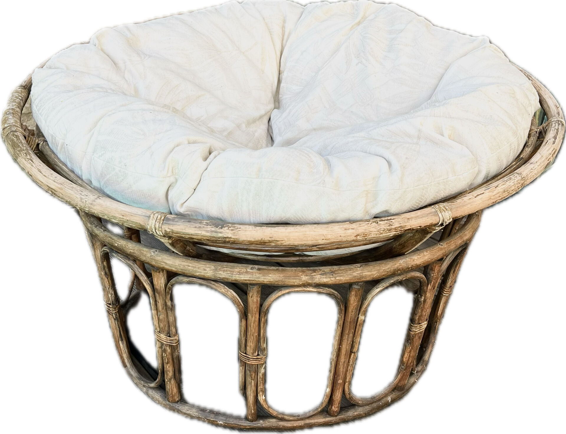 Rattan loveseat
