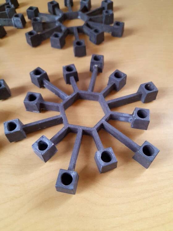 Candle holders Jens Quistgaard for Paro, Denmark 1960