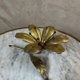 Cendrier fleur en laiton
