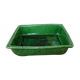 Vallauris green enamelled dish