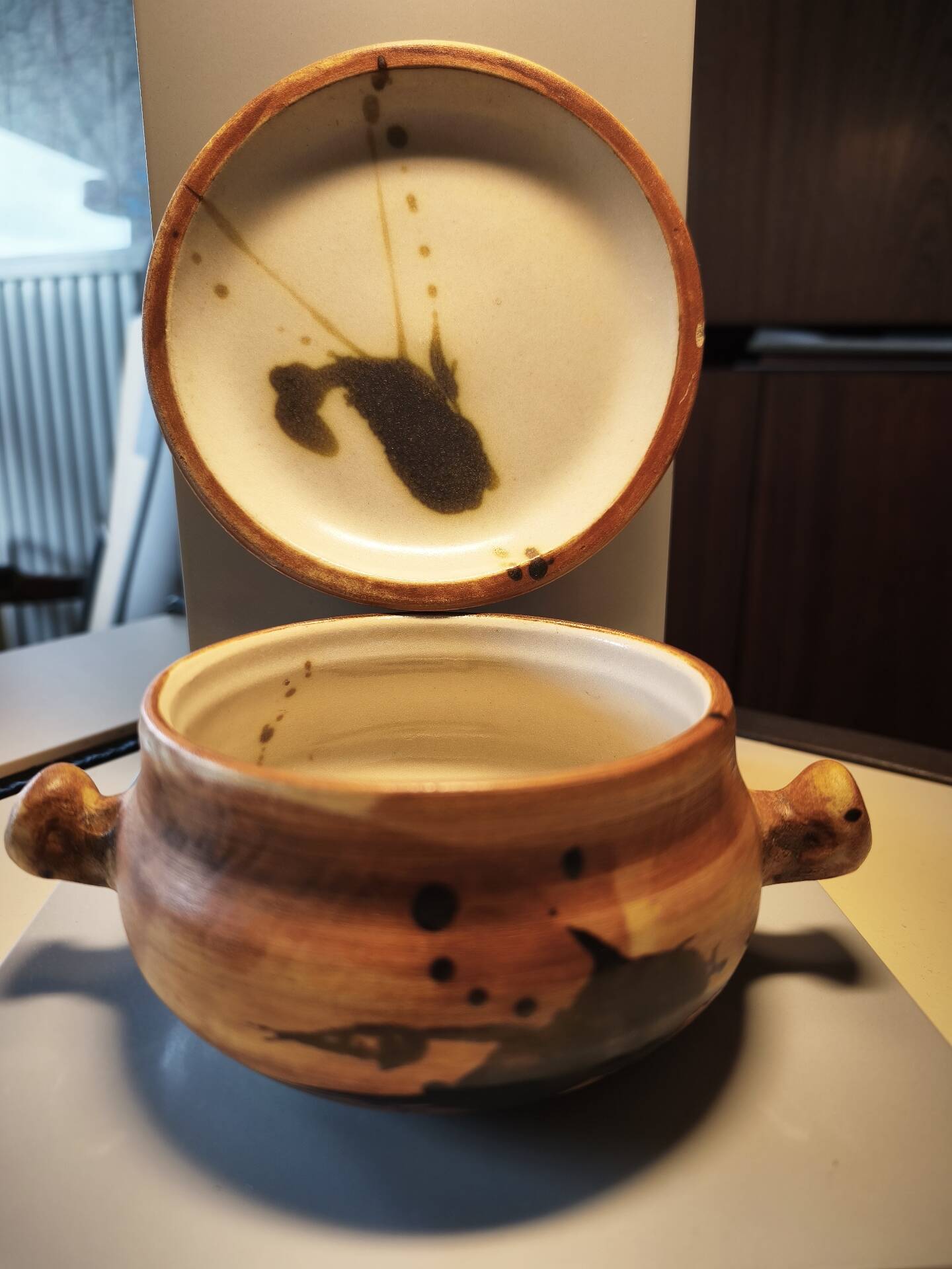 Bowl and saucer Pottery of the Dove Orriule Madeleine Brault