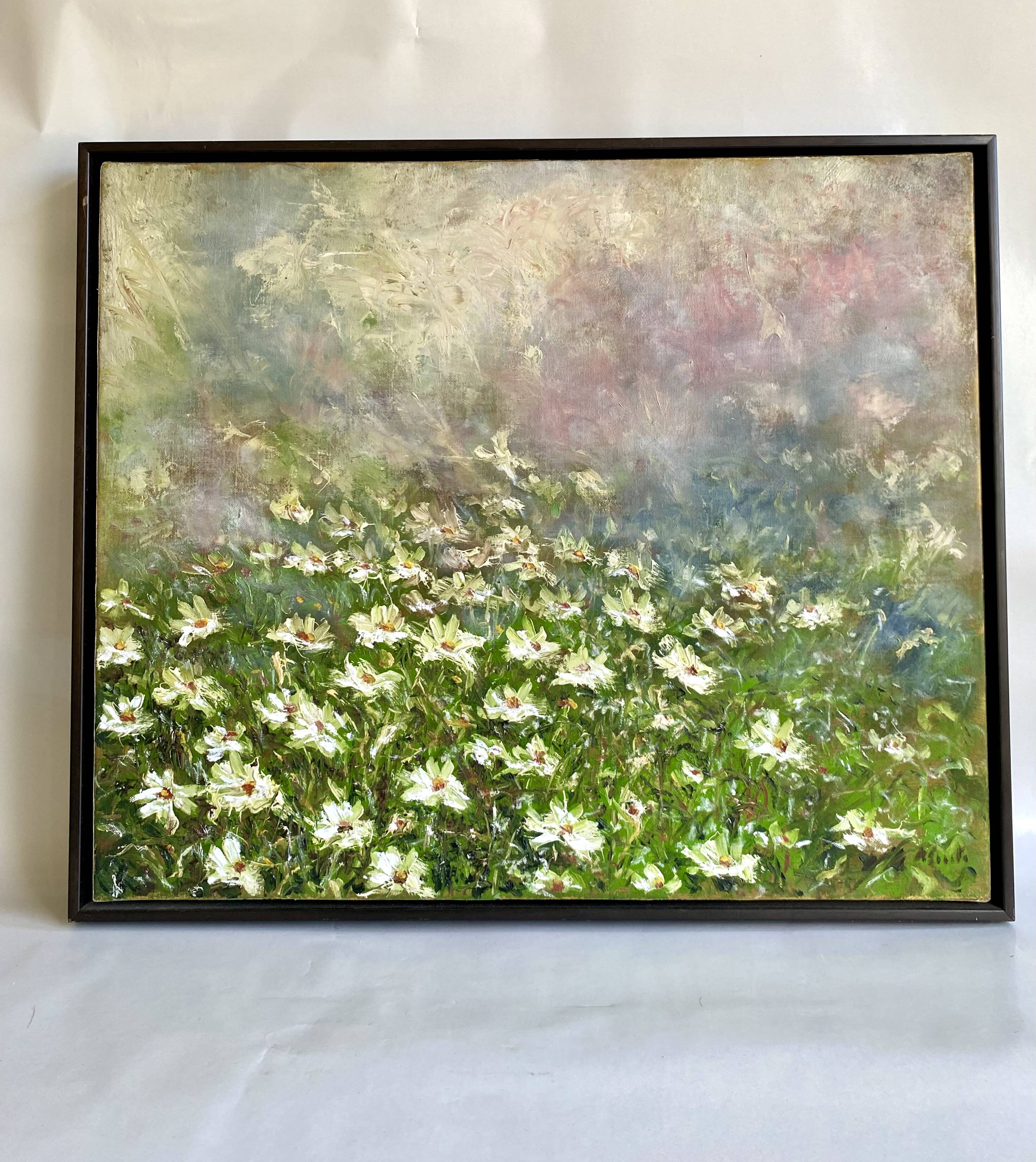 Tableau acrylique toile et czdre bois