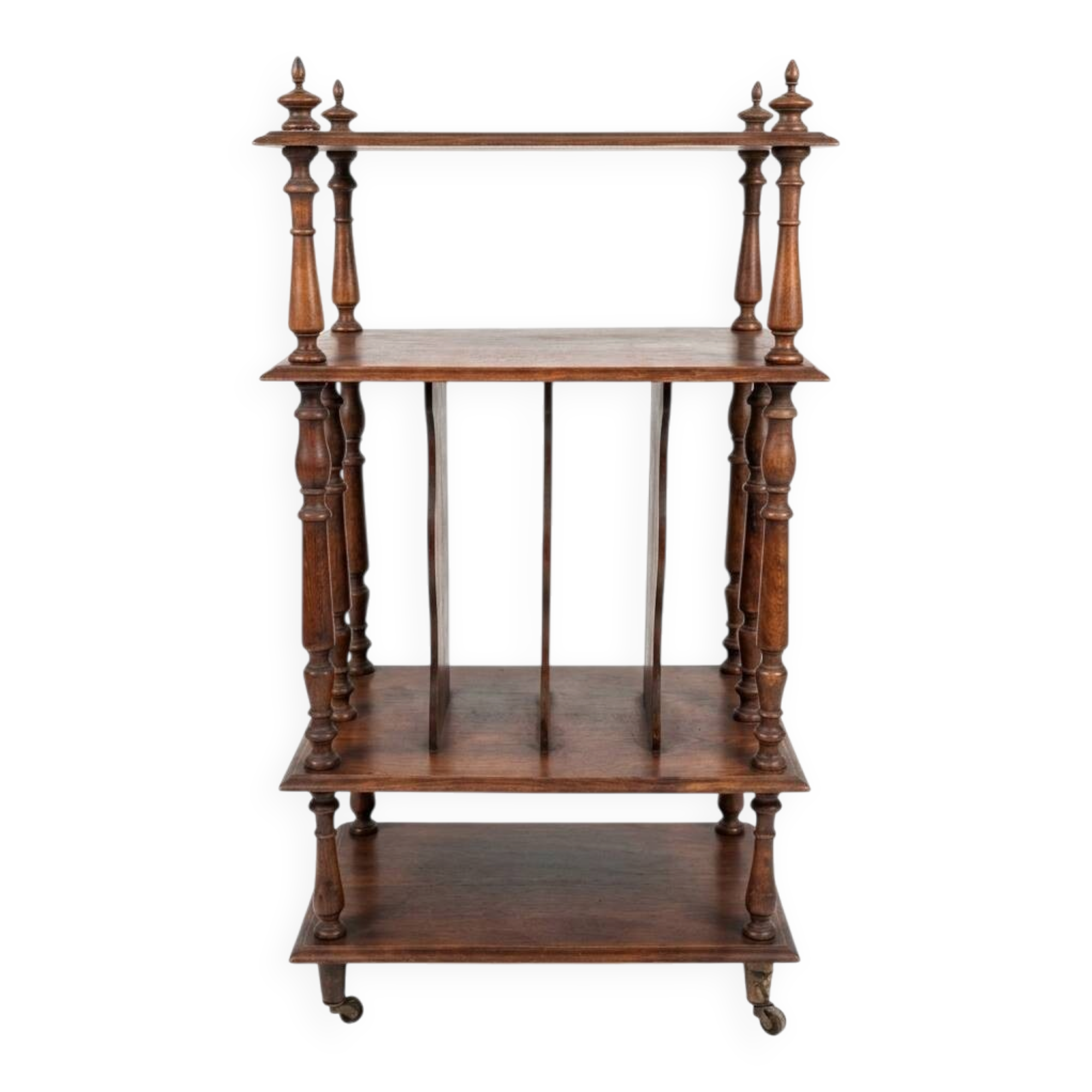 Antique walnut music cabinet