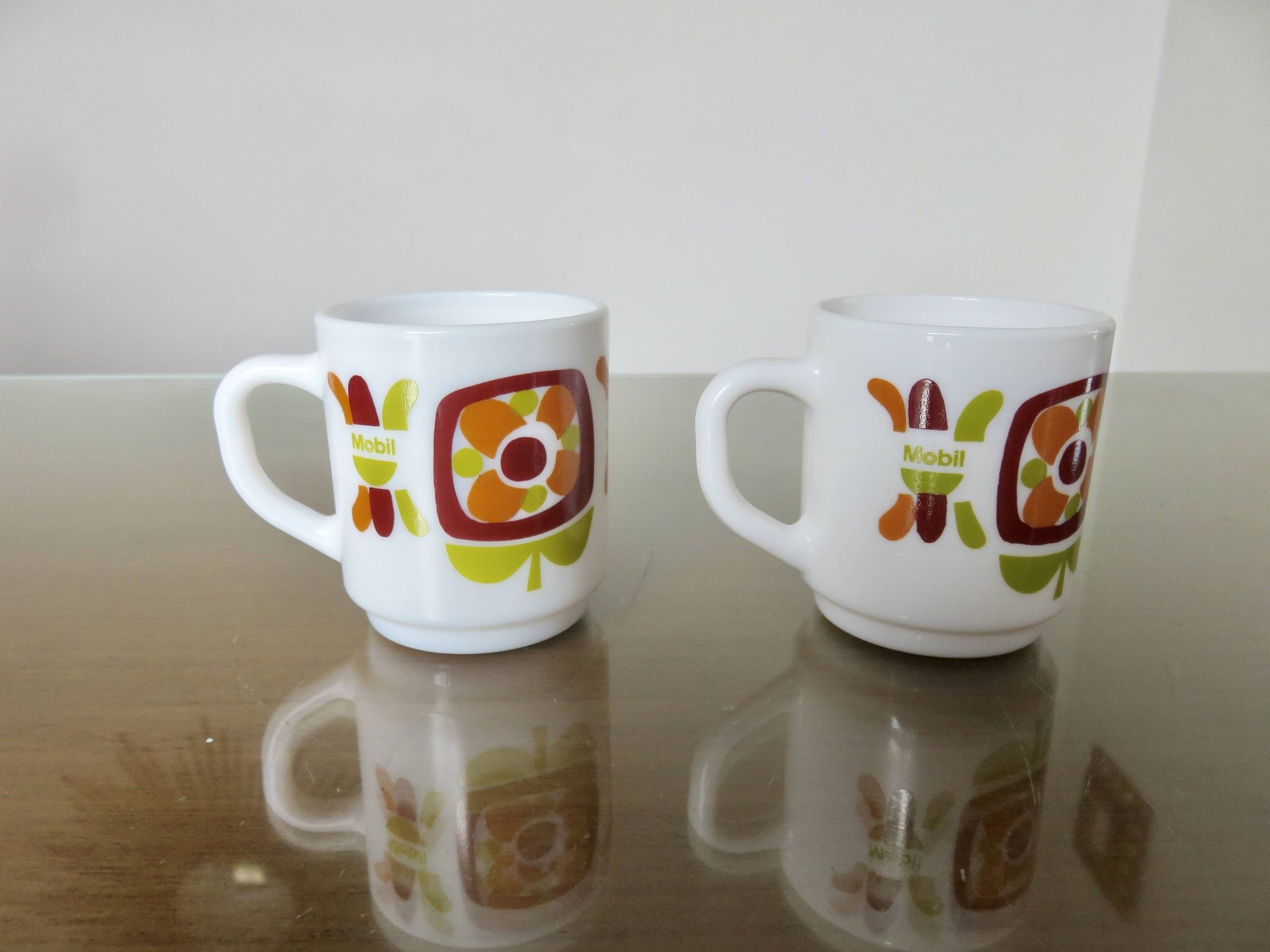 Series of 6 pop mobil coffee cups, Jean Charles Meunier 1970
