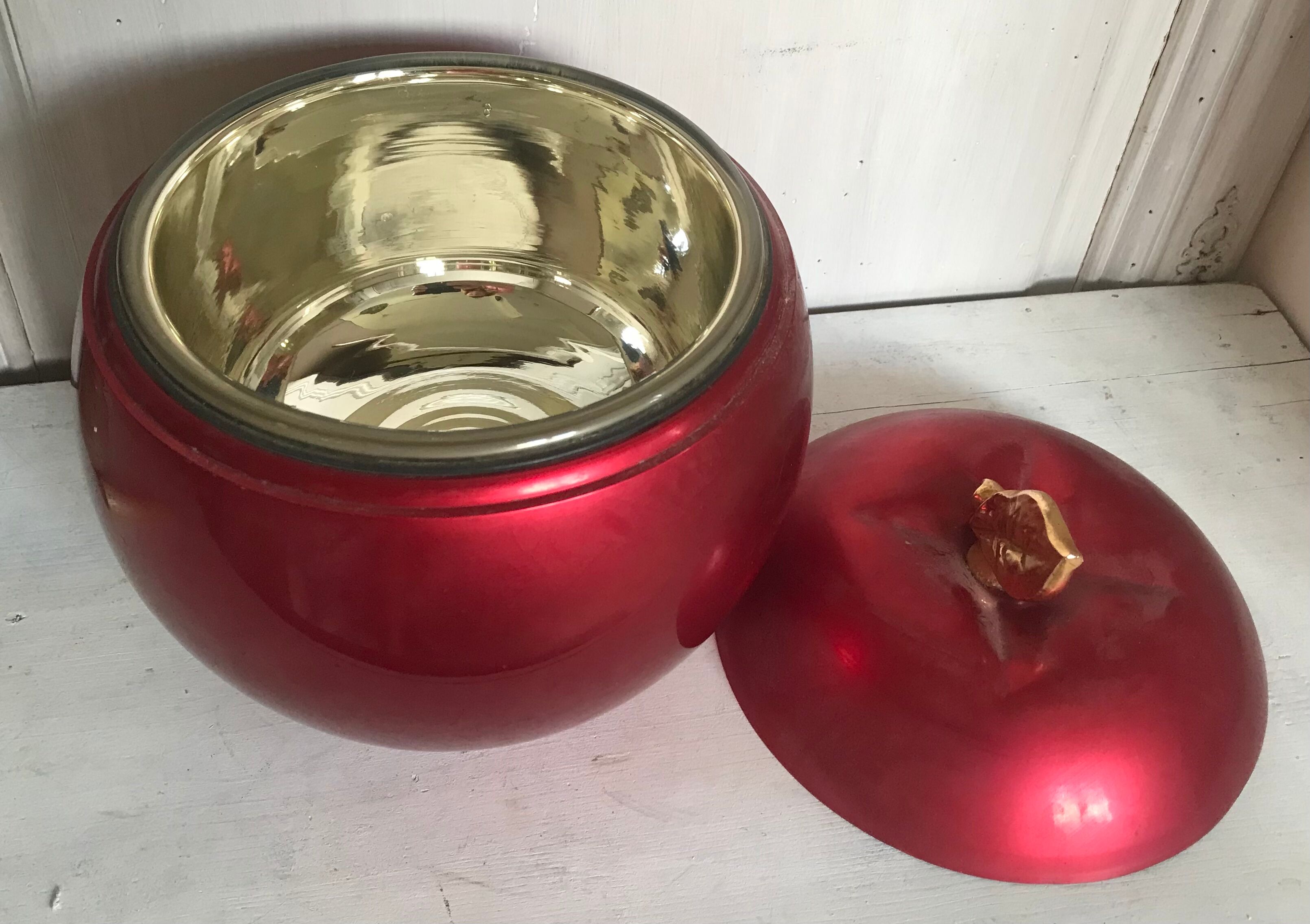 Vintage apple ice bucket