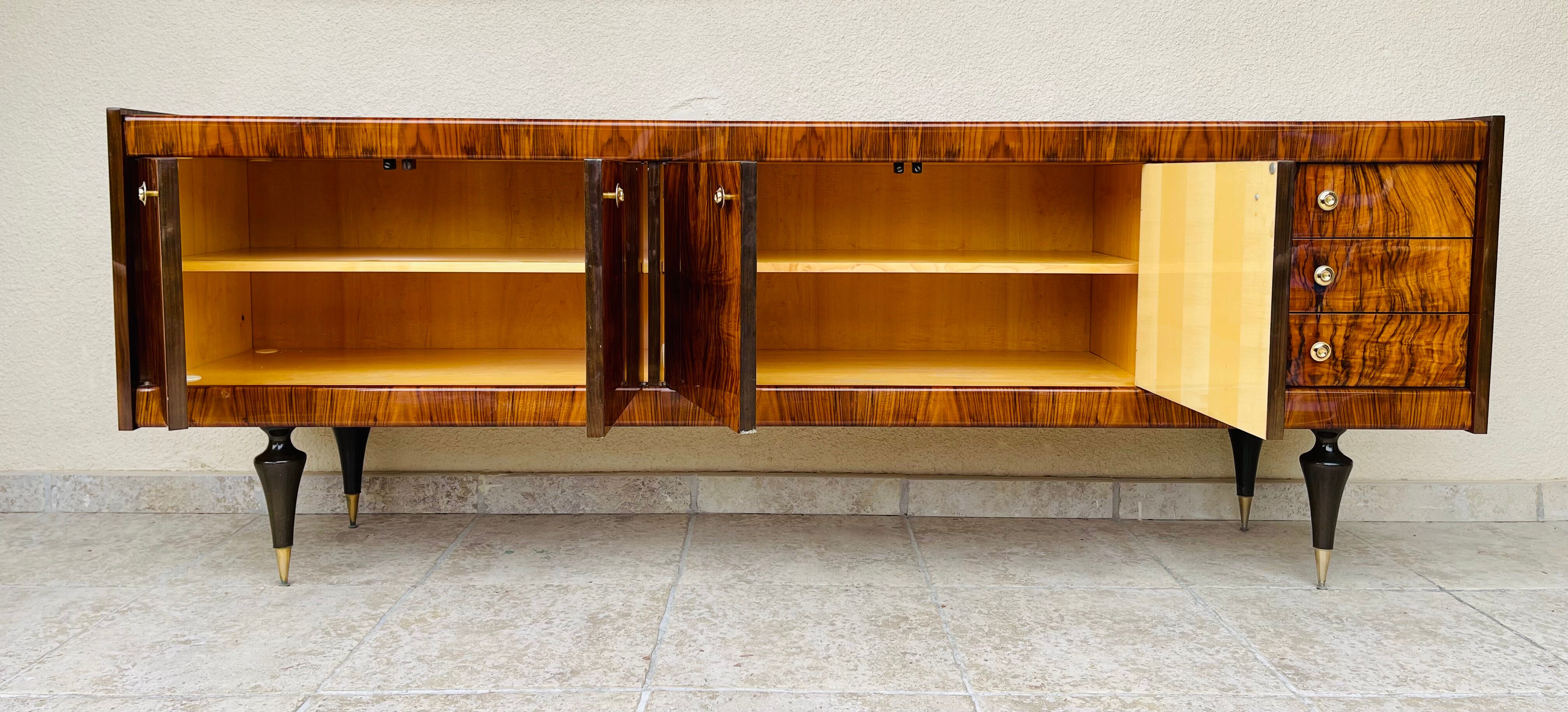 Art Deco walnut sideboard