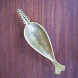 Brass ashtray, fish saw, modernist, decoration