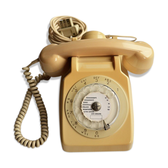 1977 vintage dial and headphone socotel s63 phone