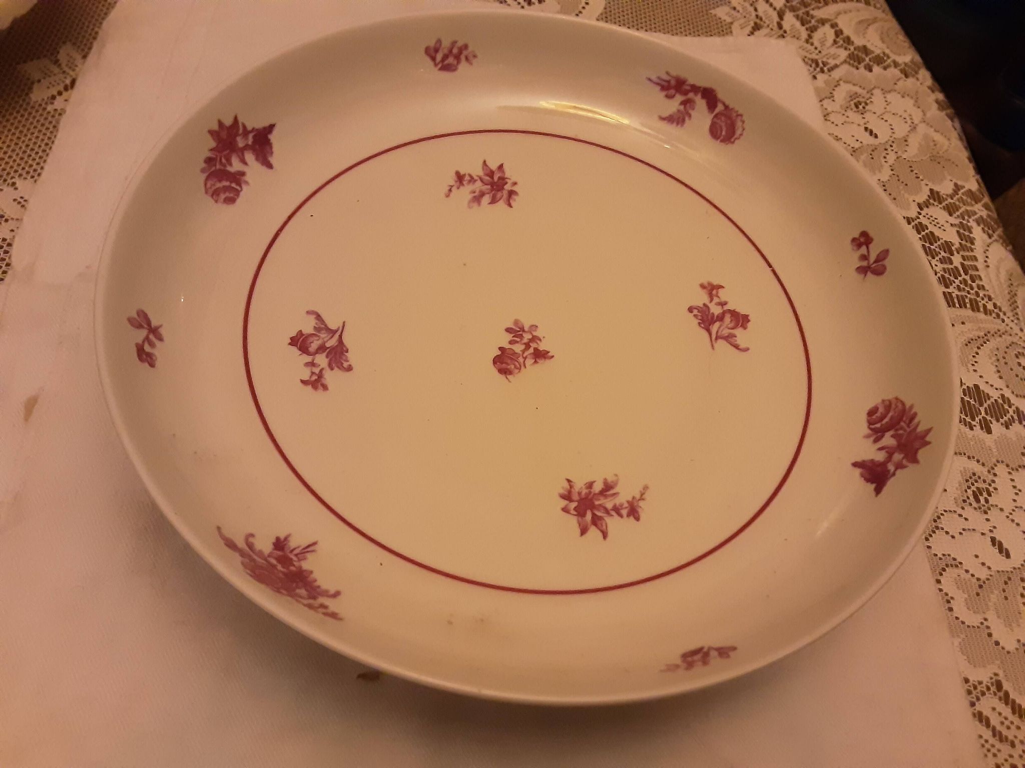 Theodore haviland limoges porcelain shower-foot cake dish