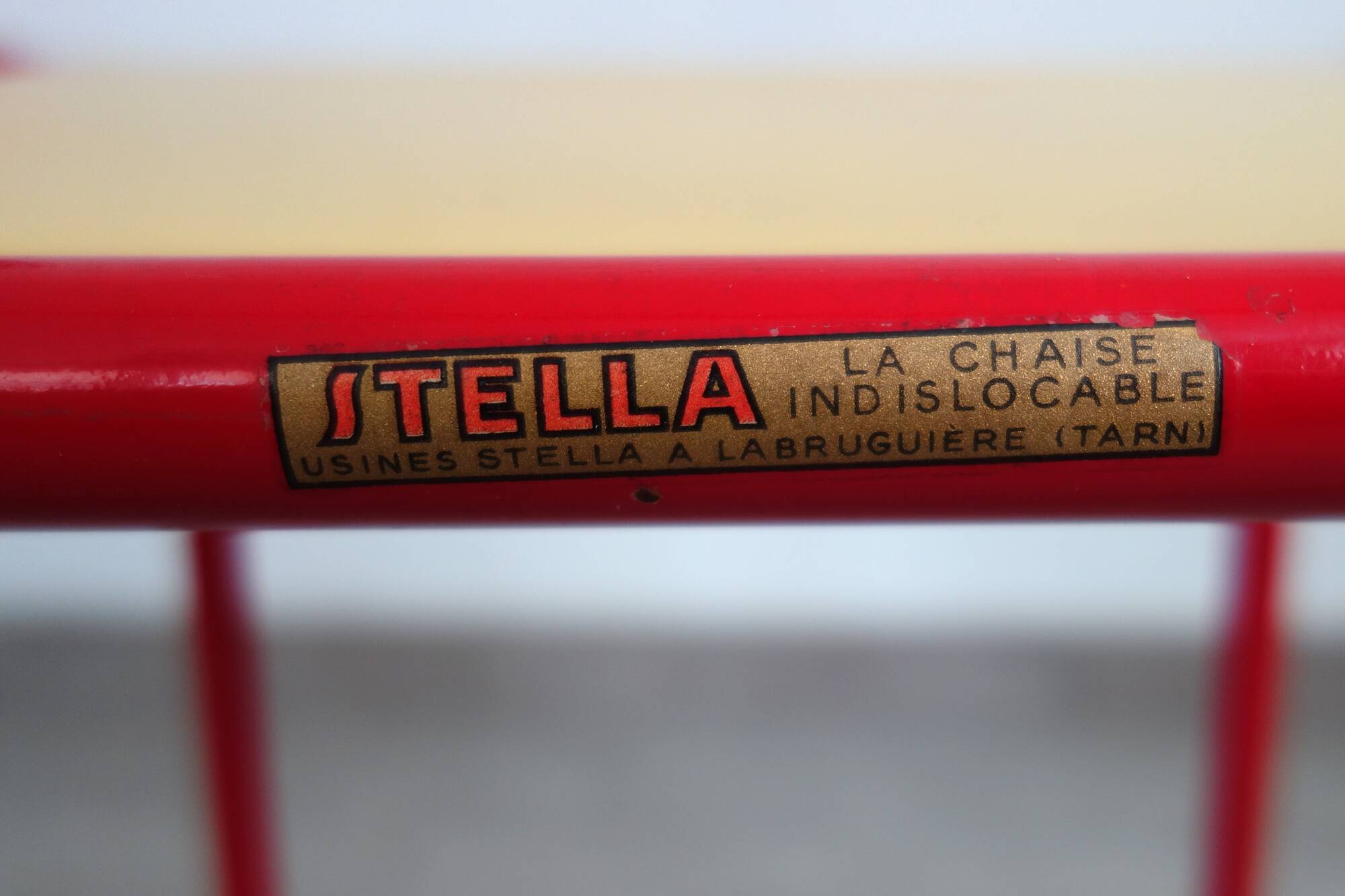 Stella metal armchair, indislocable, 50s