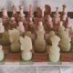 Jeu d'échecs en marbre