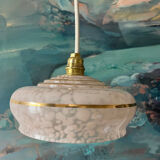 Pendant lamp / reading light in De Clichy glass