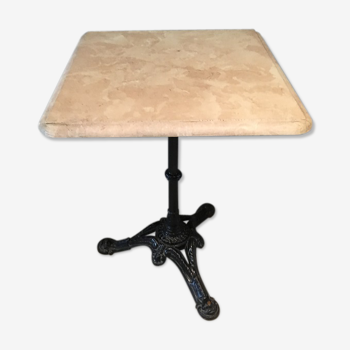 Marble tray bistro table