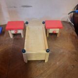Lot de mobilier en bois maison de poupée