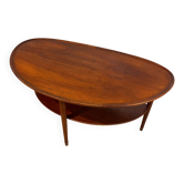 Table basse danoise en teck, années 1950