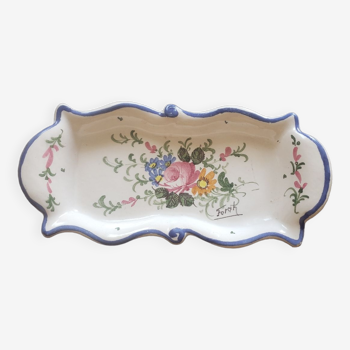 Plat porcelaine signe farah