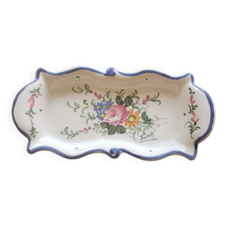 Plat porcelaine signe farah