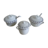 Sologne porcelain jam and sugar makers