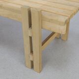 Vintage Low Slatted Bench