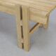 Vintage Low Slatted Bench