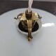 Old hanging lamp in white opaline Art Deco 1930 Ø 24.7 cm