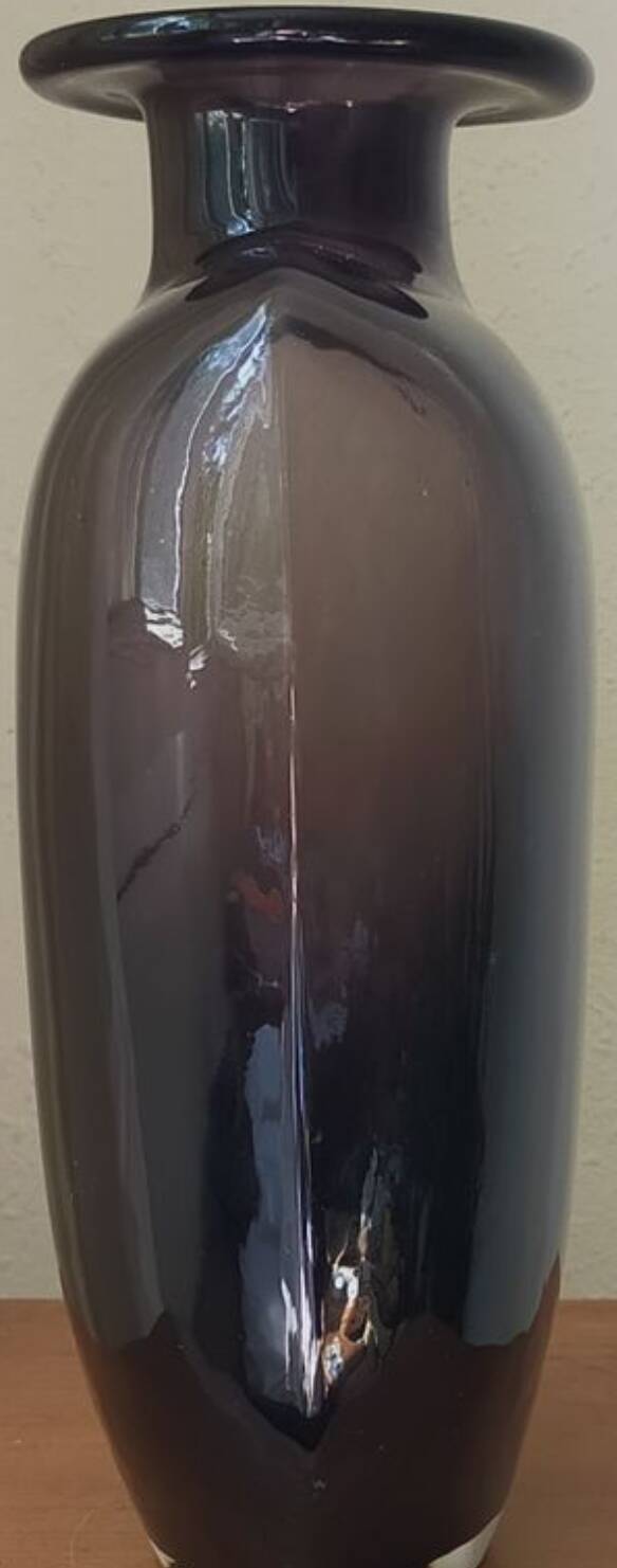 Vintage Amethyst Shoulder Vase design Kjell Engman for Kosta Boda