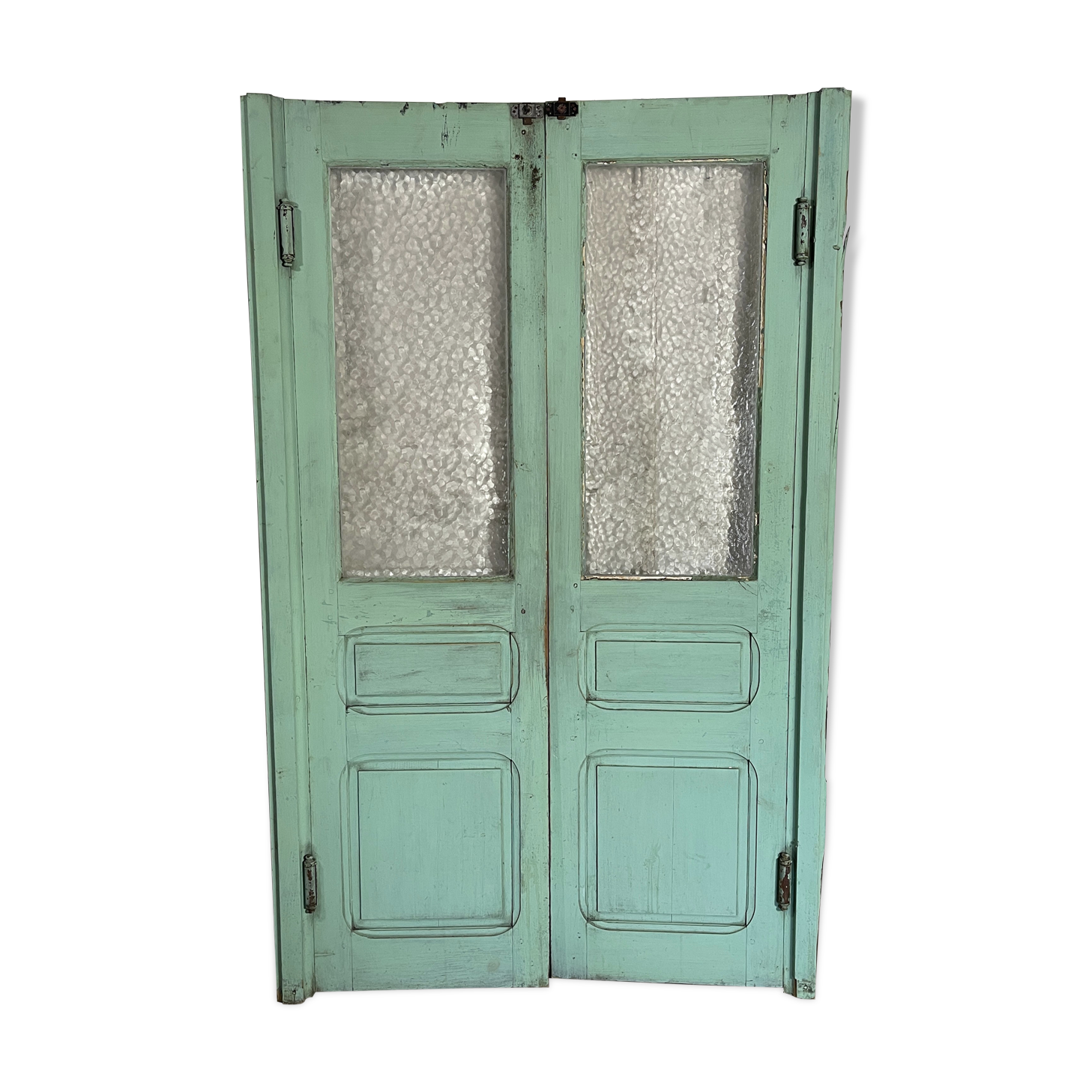Old pair of saloon type glass doors