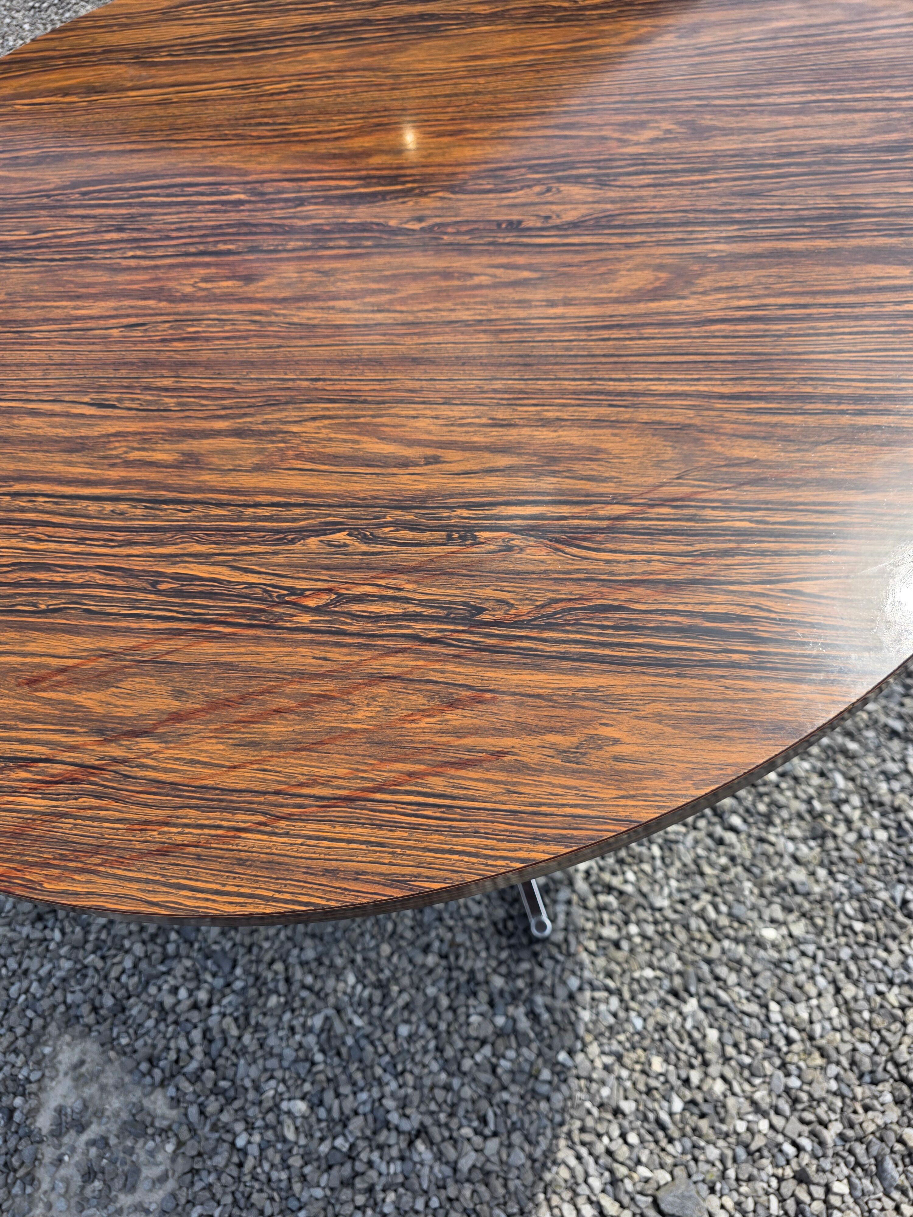 Formica table with chrome legs from the 1970s.
