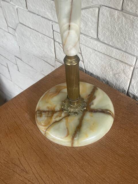 Onyx and brass ashtray