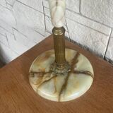 Onyx and brass ashtray