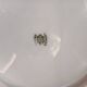 Porcelain service MG early 20th century 8 plates and 1 compote.