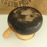 Ancient large top, terracotta pottery, stamped the incomparable Vallauris Made in France