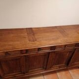 Antique 4-door oak sideboard