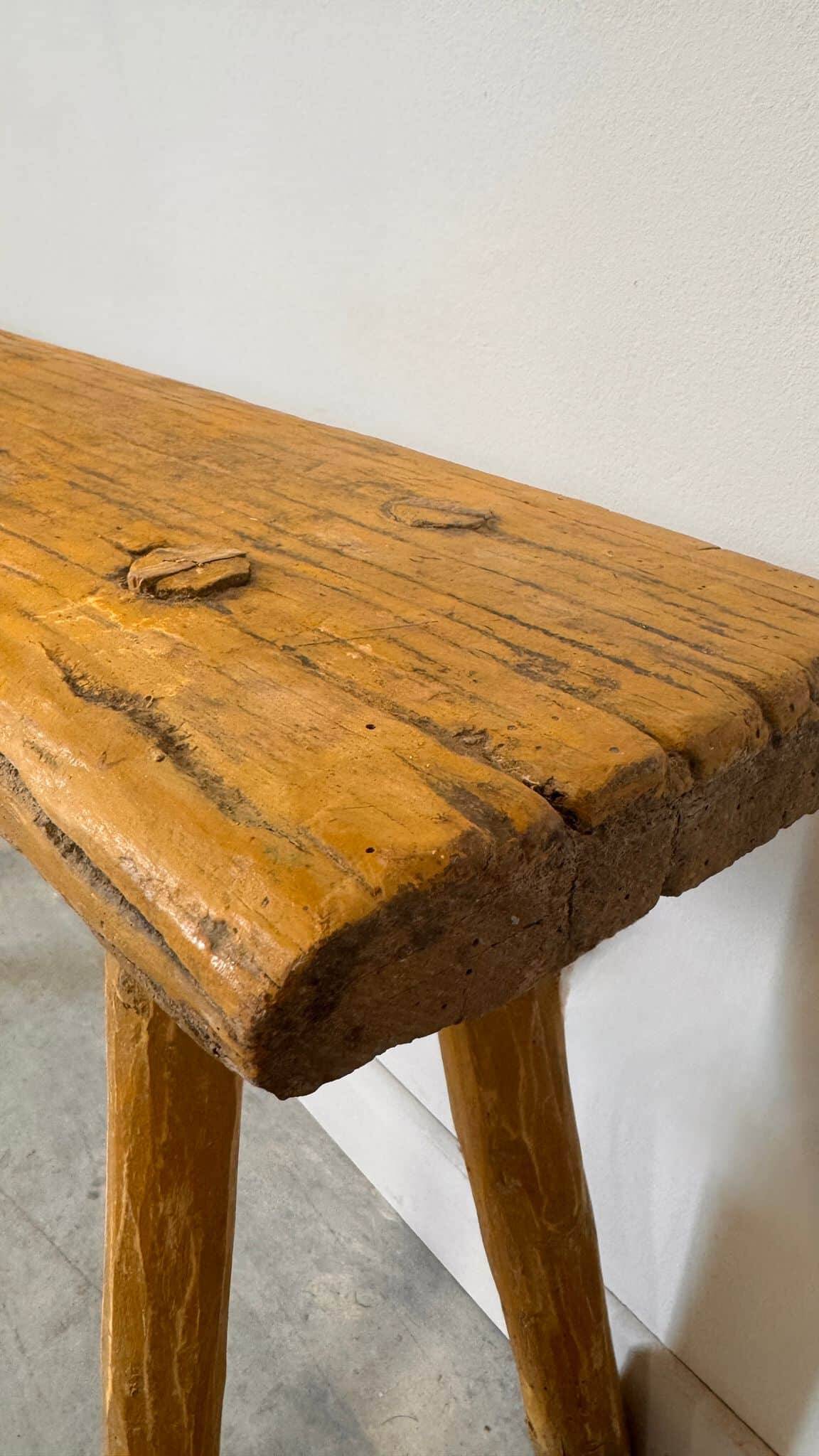 Banc hongrois patiné moutarde