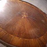 Louis XV style gueridon side table in marquetry