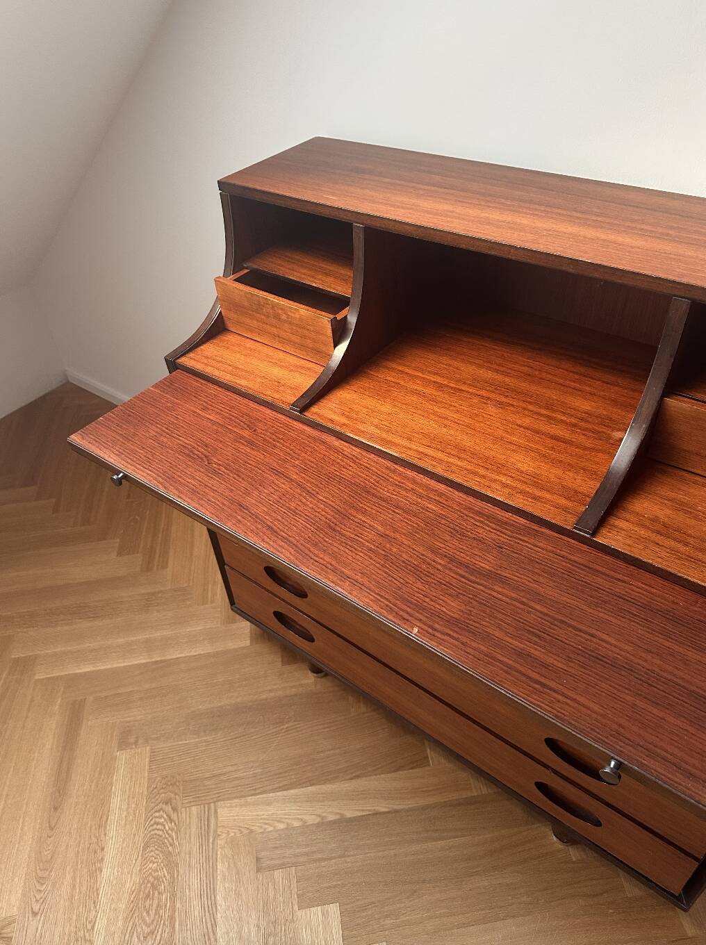 Italian Secretary / Commode by Gianfranco Frattini / Bernini