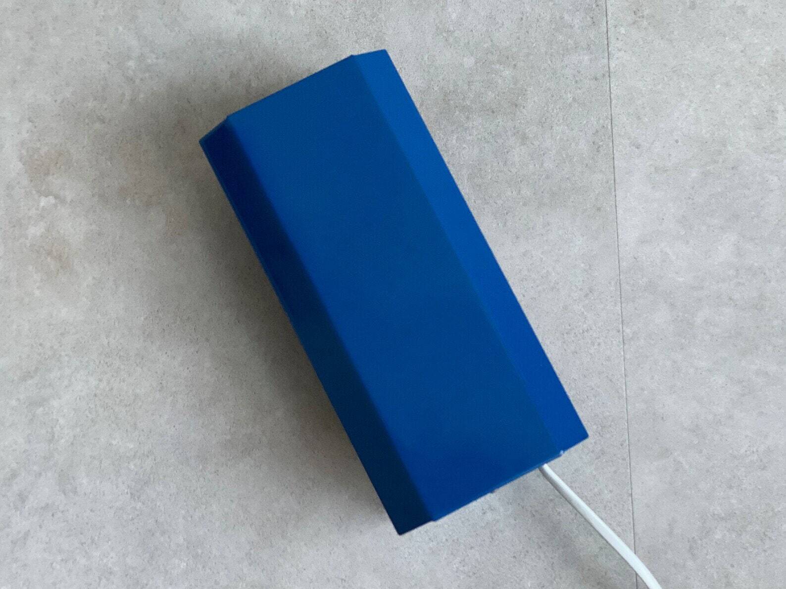 Vintage Blue massive bed lamp / wall lamp