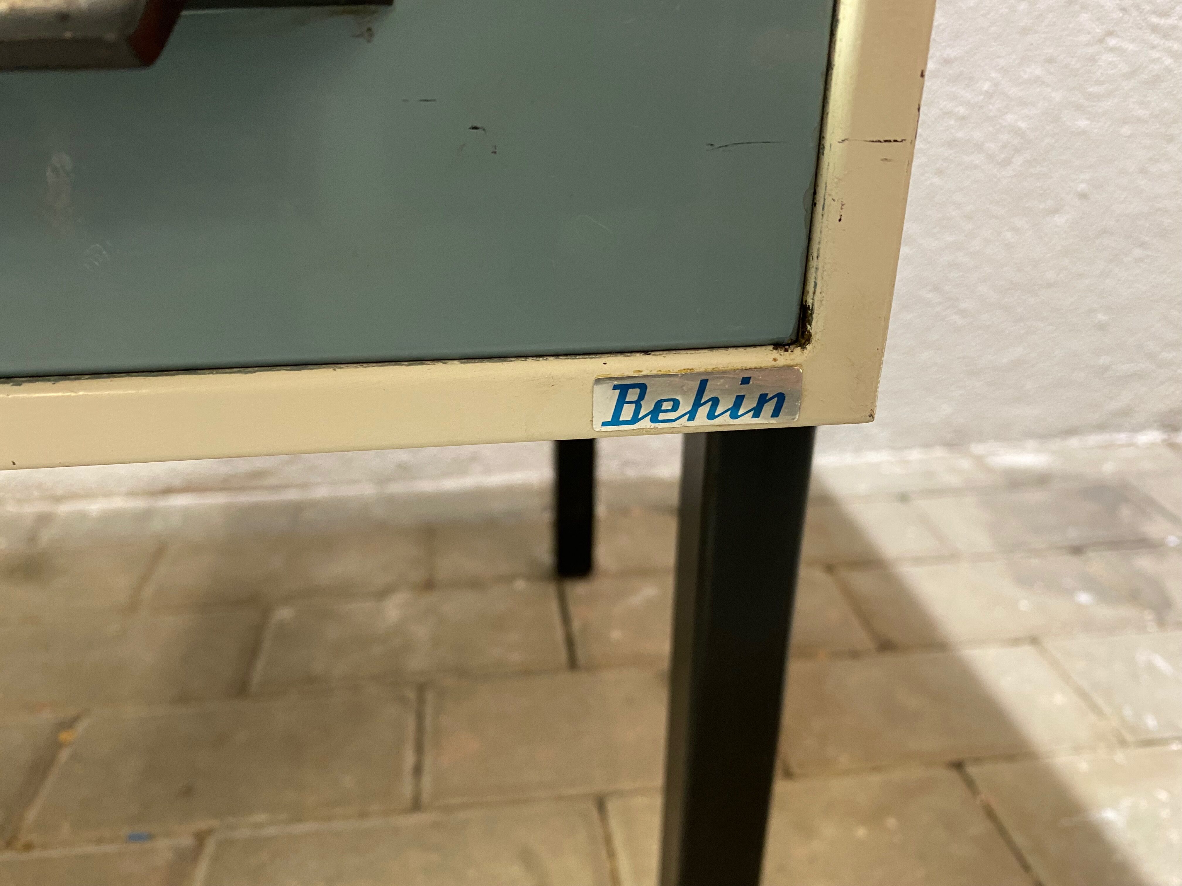 Metal industrial office by vintage behin 1960