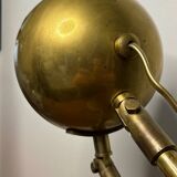 Adjustable brass desk lamp 1940s France