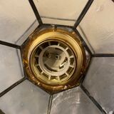 Suspension mother-of-pearl and brass diam 25 cm