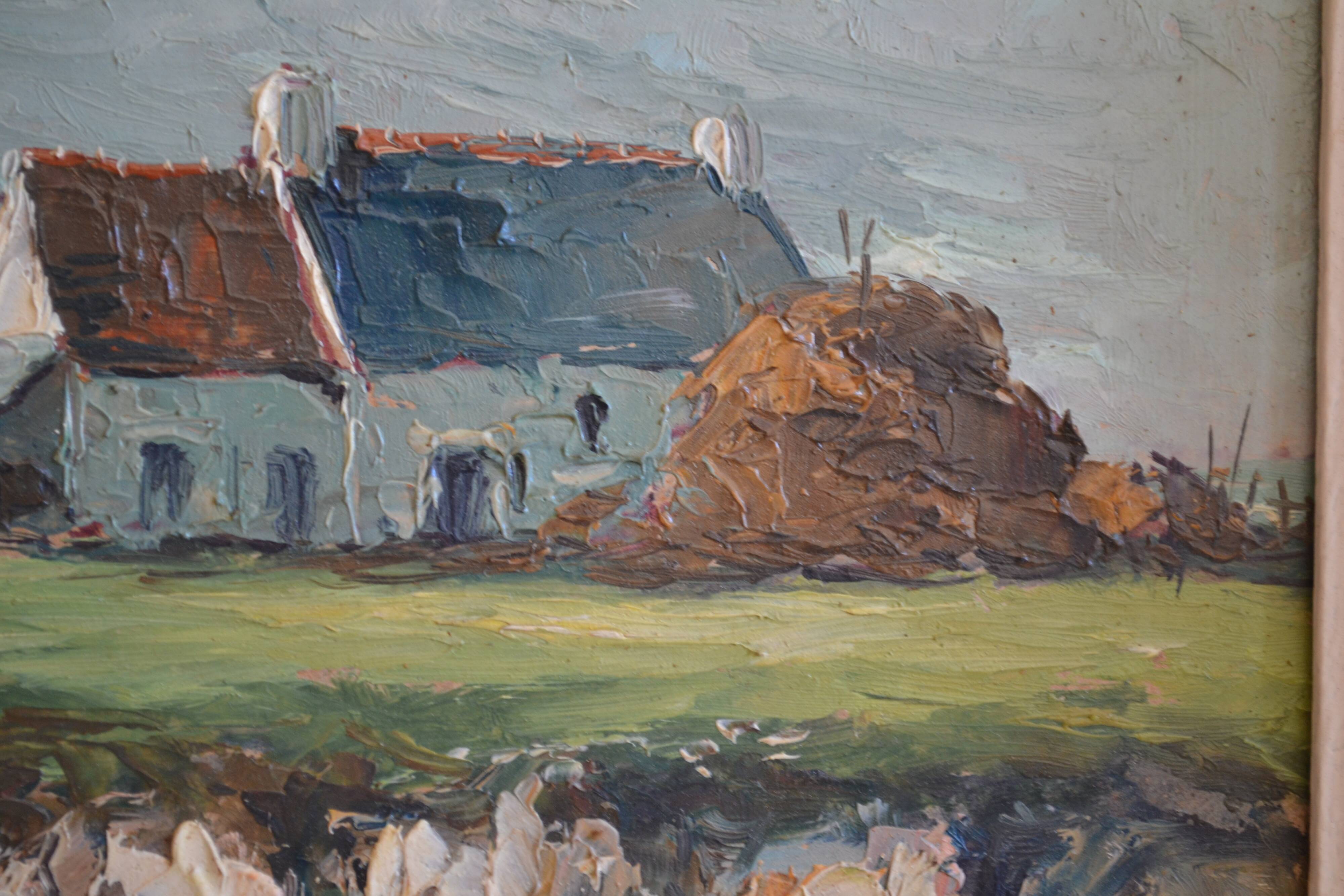 Landscape of Normandy signed P.H. Renier